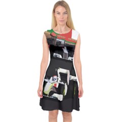 Formula 1 Capsleeve Midi Dress by Valentinaart