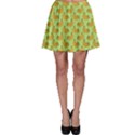 Green and Yellow Banana Bunch Pattern Skater Skirt View1