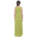 Green and Yellow Banana Bunch Pattern Empire Waist Maxi Dress View2