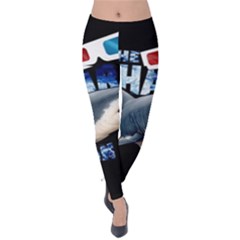 The Shark Movie Velvet Leggings by Valentinaart