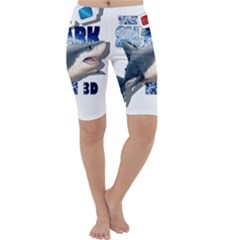 The Shark Movie Cropped Leggings  by Valentinaart