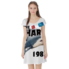 The Shark Movie Short Sleeve Skater Dress by Valentinaart