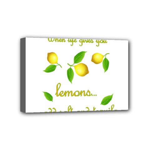 When Life Gives You Lemons Mini Canvas 6  X 4  by Valentinaart