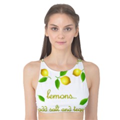 When Life Gives You Lemons Tank Bikini Top by Valentinaart