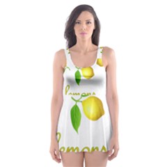 When Life Gives You Lemons Skater Dress Swimsuit by Valentinaart