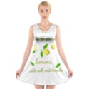 When life gives you lemons V-Neck Sleeveless Skater Dress View1