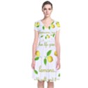 When life gives you lemons Short Sleeve Front Wrap Dress View1