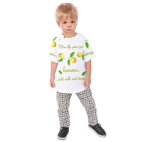 When Life Gives You Lemons Kids Raglan Tee by Valentinaart