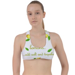 When Life Gives You Lemons Criss Cross Racerback Sports Bra by Valentinaart