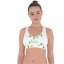 When life gives you lemons Cross String Back Sports Bra View1