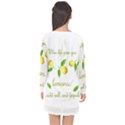 When life gives you lemons Long Sleeve Chiffon Shift Dress  View2