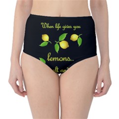 When Life Gives You Lemons High-waist Bikini Bottoms by Valentinaart