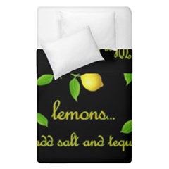 When Life Gives You Lemons Duvet Cover Double Side (single Size) by Valentinaart