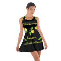 When Life Gives You Lemons Cotton Racerback Dress by Valentinaart