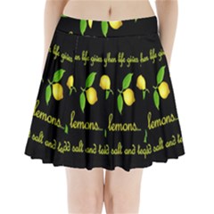 When Life Gives You Lemons Pleated Mini Skirt by Valentinaart