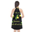 When life gives you lemons Halter Neckline Chiffon Dress  View2