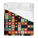 Colors On Black Duvet Cover (Full/ Double Size) View1