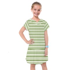 Spring Stripes Kids  Drop Waist Dress by designworld65