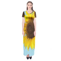 Sunflower Short Sleeve Maxi Dress by Valentinaart