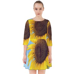 Sunflower Smock Dress by Valentinaart