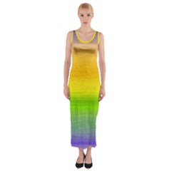 Ombre Fitted Maxi Dress by ValentinaDesign