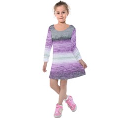 Ombre Kids  Long Sleeve Velvet Dress by ValentinaDesign