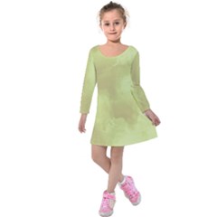 Ombre Kids  Long Sleeve Velvet Dress by ValentinaDesign