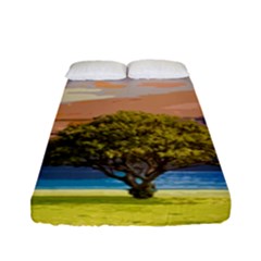 Landscape Fitted Sheet (full/ Double Size) by Valentinaart