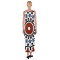 Mandala Art Ornament Pattern Fitted Maxi Dress View2