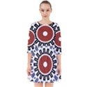 Mandala Art Ornament Pattern Smock Dress View1