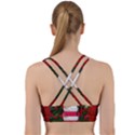 Christmas, Funny Kitten With Gifts Back Weave Sports Bra View2