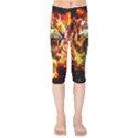 Fire tiger Kids  Capri Leggings  View1