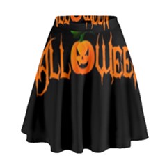 Halloween High Waist Skirt by Valentinaart