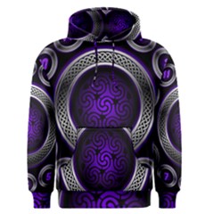 Digital Celtic Clock Template Time Number Purple Men s Pullover Hoodie by Mariart