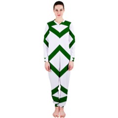 Lissajous Small Green Line Onepiece Jumpsuit (ladies)  by Mariart