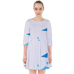 Triangle Chevron Colorfull Smock Dress by Mariart