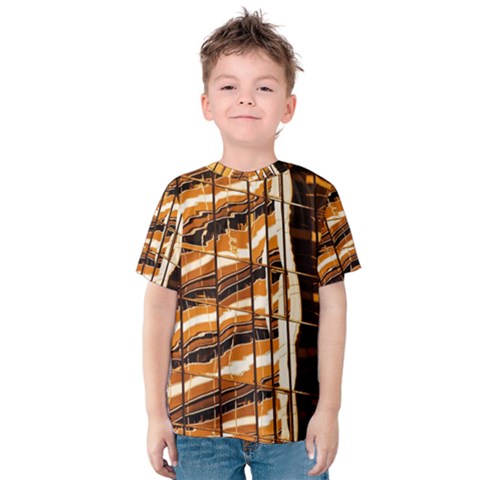 Abstract Architecture Background Kids  Cotton Tee by Nexatart