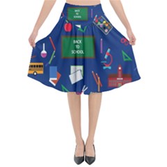 Back To School Flared Midi Skirt by Valentinaart