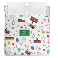 Back To School Duvet Cover Double Side (queen Size) by Valentinaart