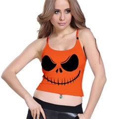 Halloween Spaghetti Strap Bra Top by Valentinaart