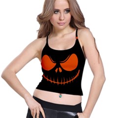 Halloween Spaghetti Strap Bra Top by Valentinaart