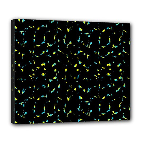 Splatter Abstract Dark Pattern Deluxe Canvas 24  X 20   by dflcprints