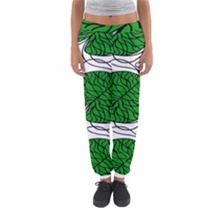 Bottna Fabric Leaf Green Women s Jogger Sweatpants by Mariart