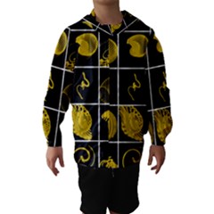 Grasshopper Rhino Spirograph Beautiful Fabulous Hooded Wind Breaker (kids) by Mariart