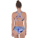 Wonderful Blue  Parrot Looking To The Ocean Criss Cross Bikini Set View2