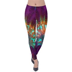 Live Green Brain Goniastrea Underwater Corals Consist Small Velvet Leggings by Mariart