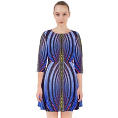 Illustration Robot Wave Rainbow Smock Dress by Mariart