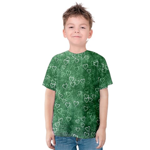 Heart Pattern Kids  Cotton Tee by ValentinaDesign