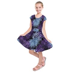 Tropical Pattern Kids  Short Sleeve Dress by ValentinaDesign