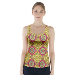 Oriental Pattern Racer Back Sports Top by ValentinaDesign